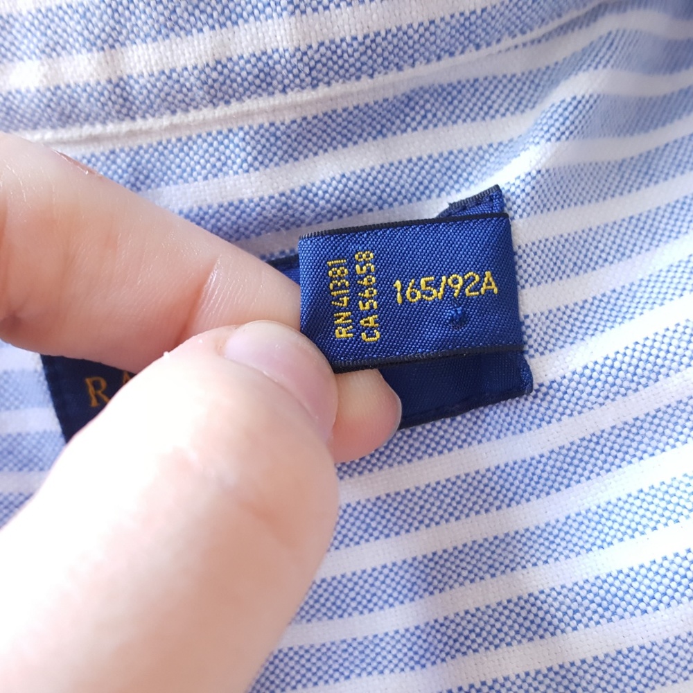 Ralph Lauren Blue Label Short Sleeve Button Down M - Picture 8 of 8
